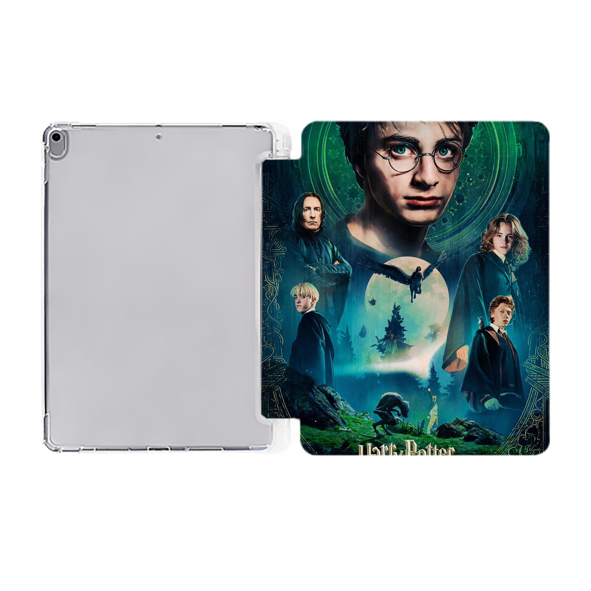 （画像用） Harry Potter ハリー・ポッターシリーズ IPad ケース ペン収納付き 三つ折りスタンド PUレザー×シリコン 対応機種9.5/10.5/10.9インチ